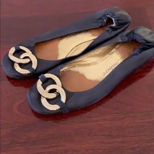 Navy blue juicy couture ballet flats